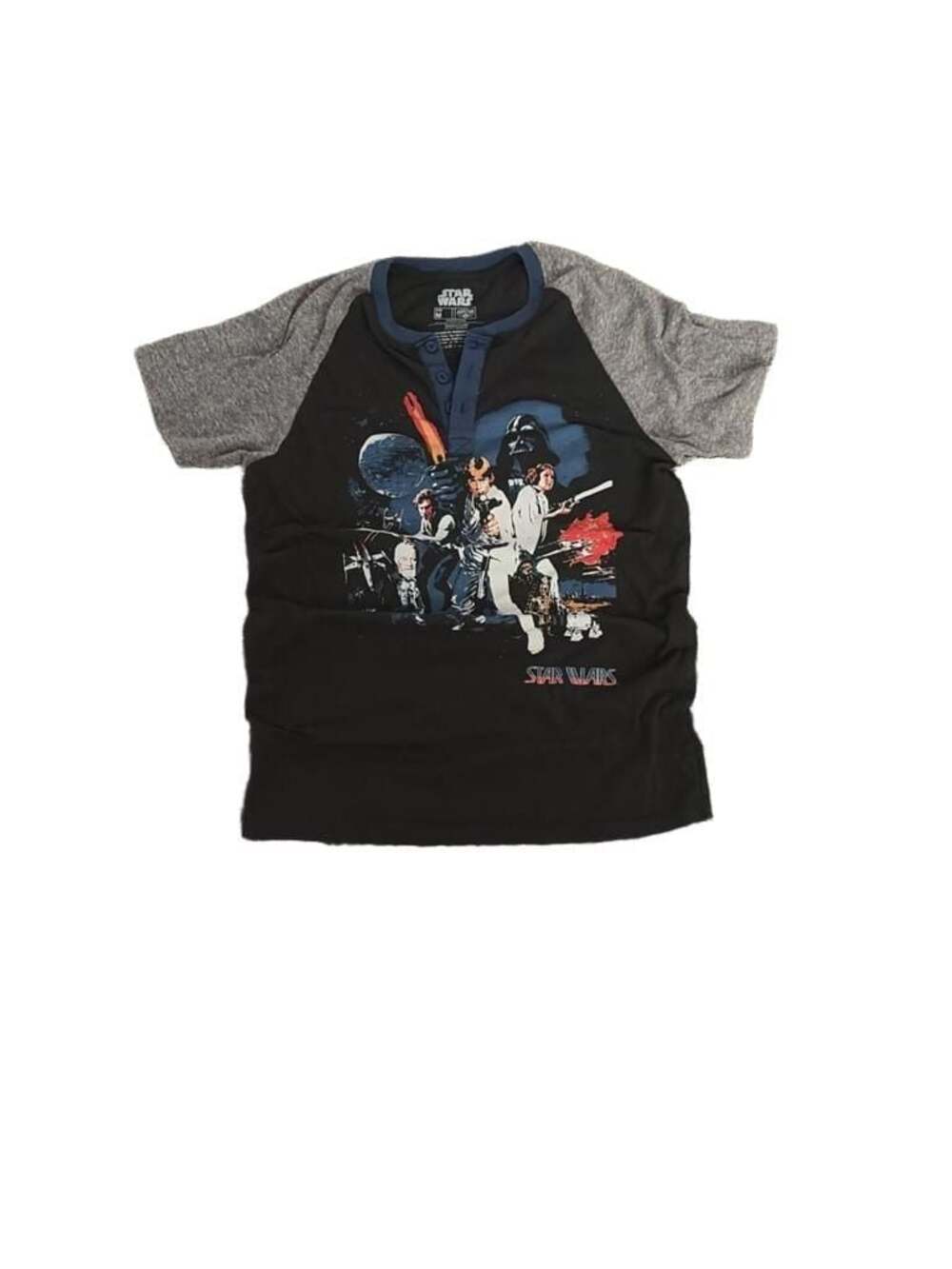 Fifth Sun Star Wars A New Hope Graphic Henley T-Shirt Size M